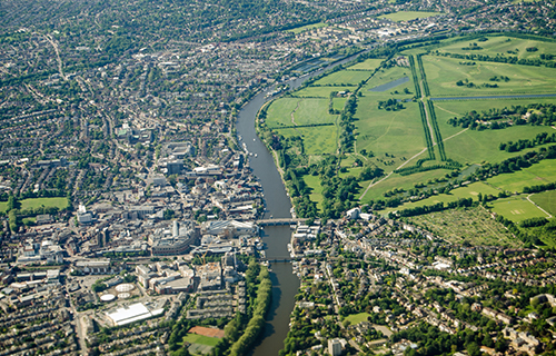 H2 Property Services areal shot of Kingston